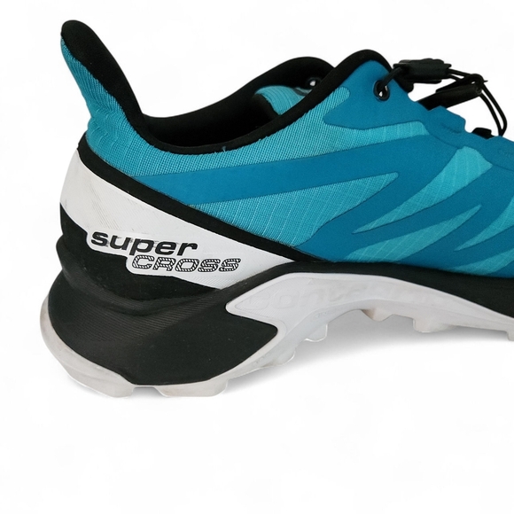 Salomon Supercross 4 Trail Running Shoes – Men’s 11 – Aqua Blue – Excellent Cond - Picture 10 of 14